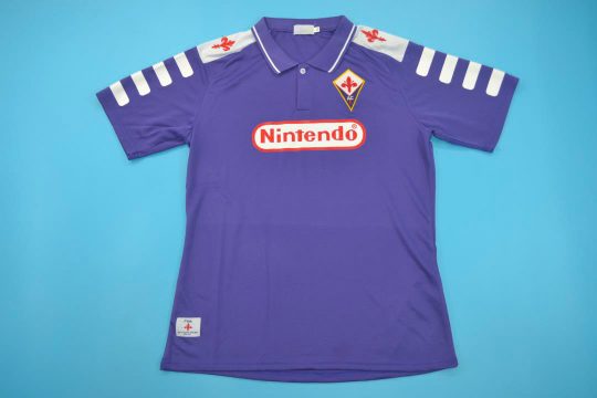 Shirt Front, Fiorentina 1998-1999 Short-Sleeve