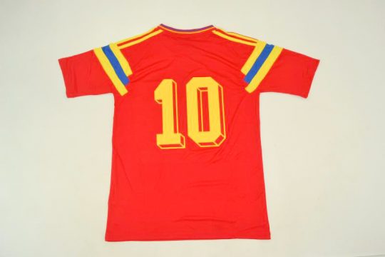 #10 Valderrama Nameset, Colombia 1990 Away Short-Sleeve Kit