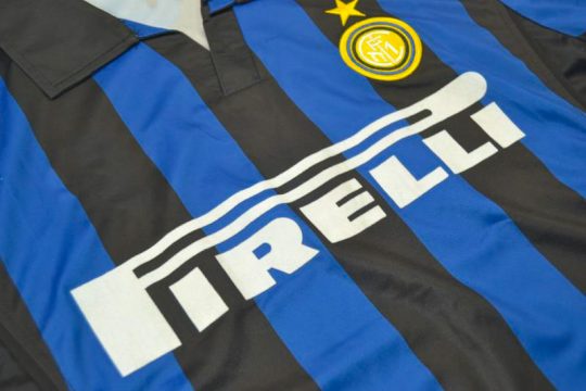 Shirt Front Alternate, Inter Milan 1998-1999 Home Long-Sleeve