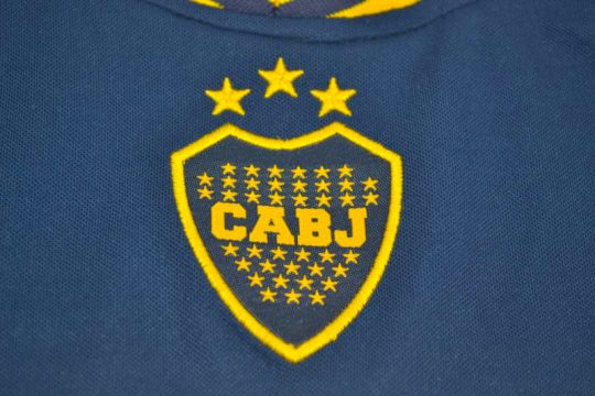 Shirt Boca Juniors Emblem, Boca Juniors 2007 Home Short-Sleeve