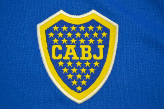 Shirt Boca Juniors Emblem, Boca Juniors 1999-2000 Home Short-Sleeve