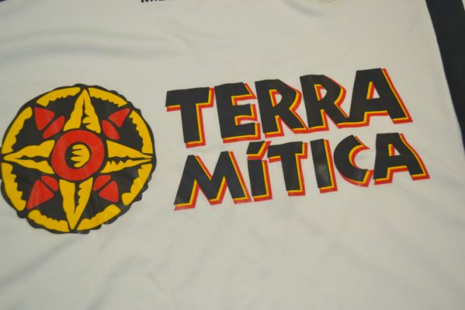 Jersey Terra Mitica Logo, Valencia 2000-2001 Home Short-Sleeve Kit UCL Final