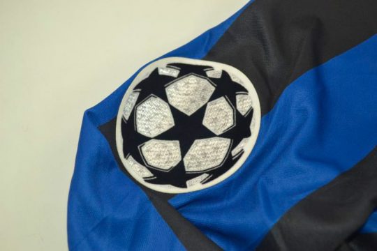 Shirt Champions League Patch, Inter Milan 1998-1999 Home Long-Sleeve