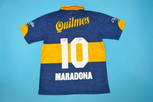 Maradona Nameset, Boca Juniors 1995 Home Short-Sleeve