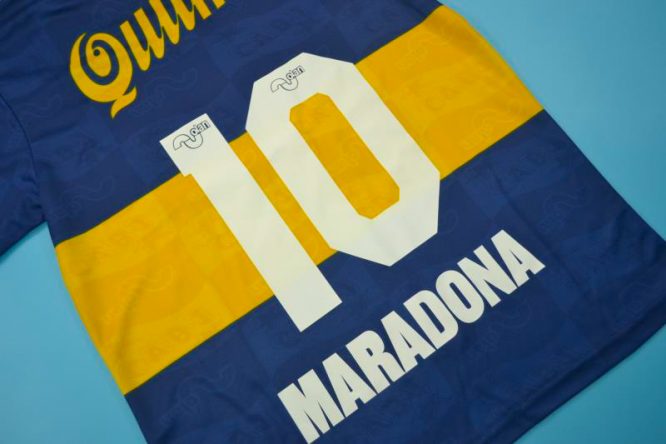 Maradona Nameset Alternate, Boca Juniors 1995 Home Short-Sleeve