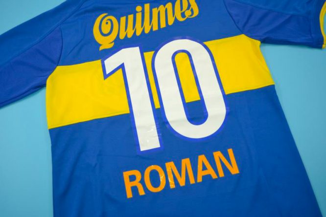 Roman Nameset, Boca Juniors 1999-2000 Home Short-Sleeve