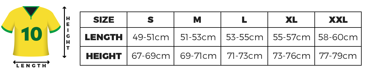 Sizing Normal S to XXL