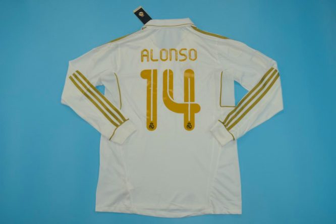Xabi Alonso Nameset, Real Madrid 2011-2012 Home Long-Sleeve