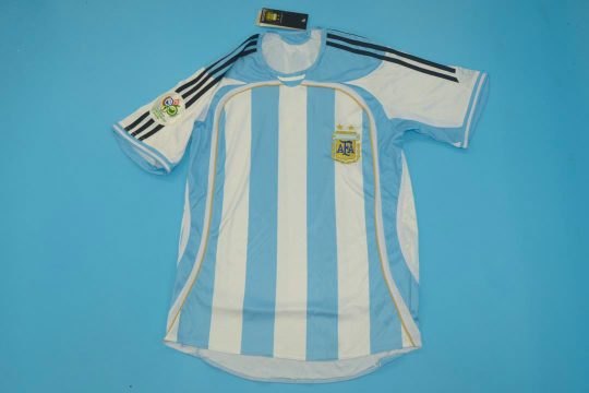 Shirt Front, Argentina 2006 World Cup Home Short-Sleeve