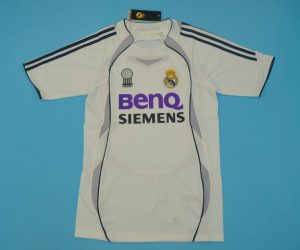 Shirt Front, Real Madrid 2006-2007 Home Short-Sleeve