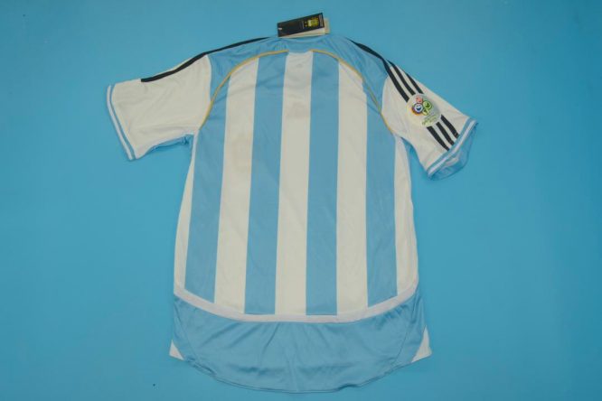 Shirt Back Blank, Argentina 2006 World Cup Home Short-Sleeve