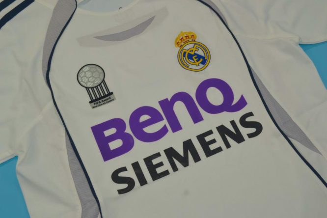 Shirt Front Alternate, Real Madrid 2006-2007 Home Short-Sleeve