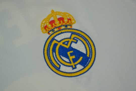 Shirt Real Madrid Emblem, Real Madrid 2005-2006 Home Long-Sleeve