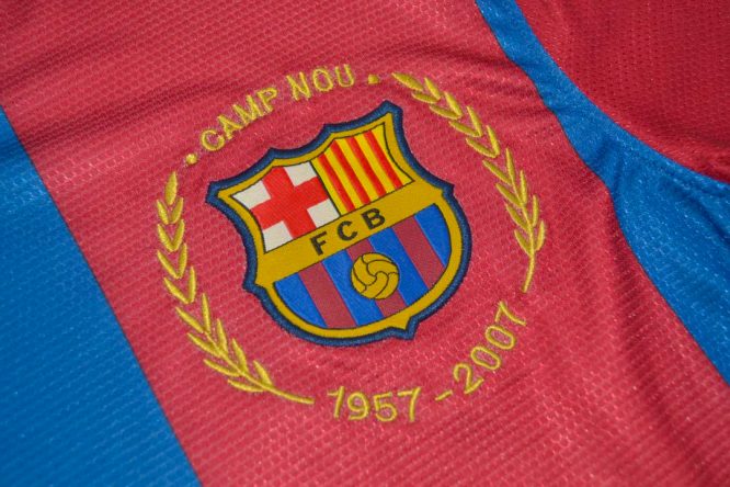 Shirt Barcelona Emblem, Barcelona 2007-2008 Short-Sleeve