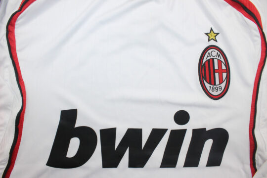 Shirt Front Closeup, AC Milan 2006-2007 Away Long-Sleeve Jersey