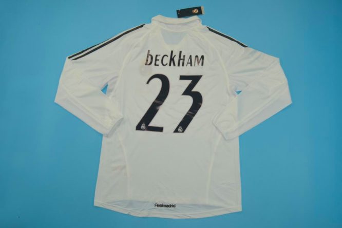 Beckham Back, Real Madrid 2005-2006 Home Long-Sleeve