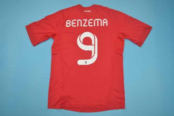 Benzema Nameset, Real Madrid 2011-2012 Third Short-Sleeve