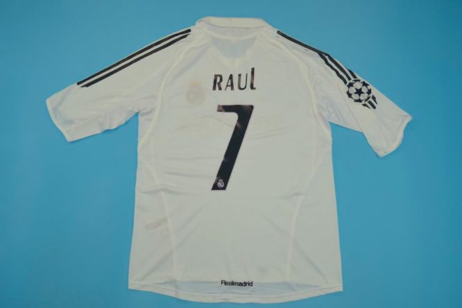 Raul Back, Real Madrid 2005-2006 Home Short-Sleeve