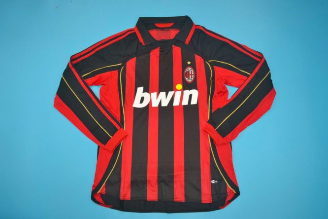 AC Milan 06/07 KAKA 22 Long Sleeve Retro Vintage Classic Shirts Jersey M