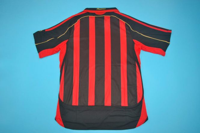 Shirt Back Blank, AC Milan 2006-2007 Short-Sleeve