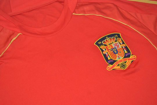 Jersey Front Alternate, Spain Euro 2008 Home Short-Sleeve