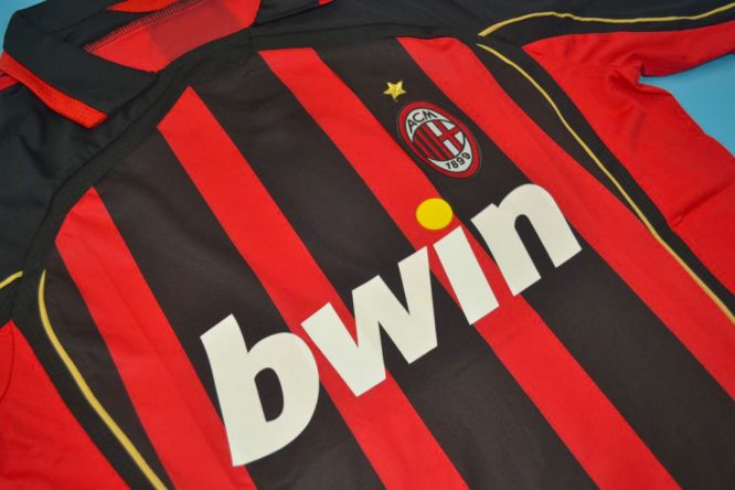 Shirt Front Alternate, AC Milan 2006-2007 Short-Sleeve