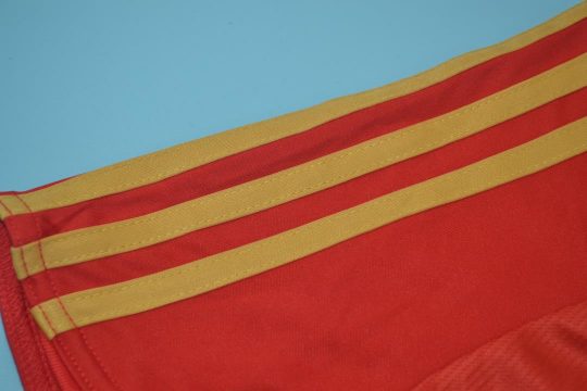 Jersey Sleeve Details, Spain Euro 2008 Home Short-Sleeve
