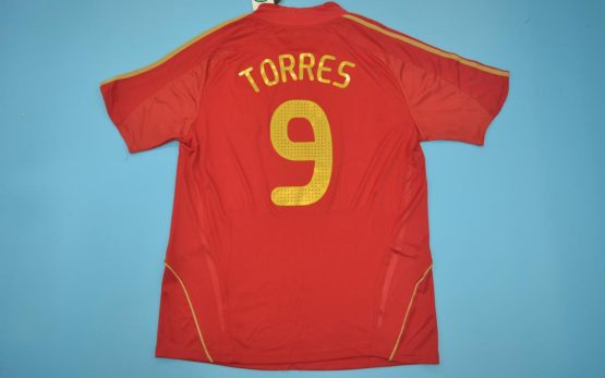 Torres Nameset, Spain Euro 2008 Home Short-Sleeve