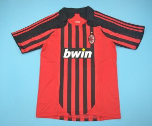 Shirt Front, AC Milan 2007-2008 Home Short-Sleeve