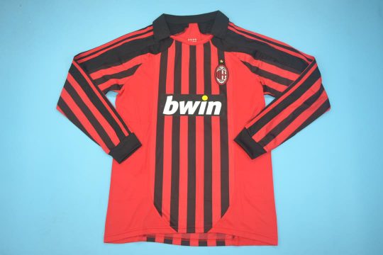 Shirt Front, AC Milan 2007-2008 Long-Sleeve