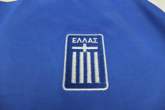 Shirt Greece Emblem, Greece 2004 European Championships Home