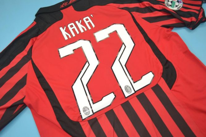 Kaka Nameset Alternate, AC Milan 2007-2008 Home Short-Sleeve