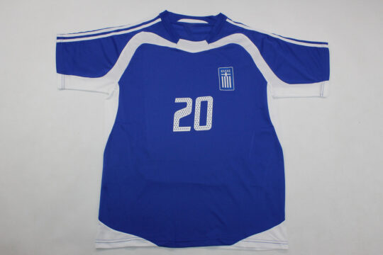 Karagounis Nameset Front, Greece 2004 European Championships Home Jersey