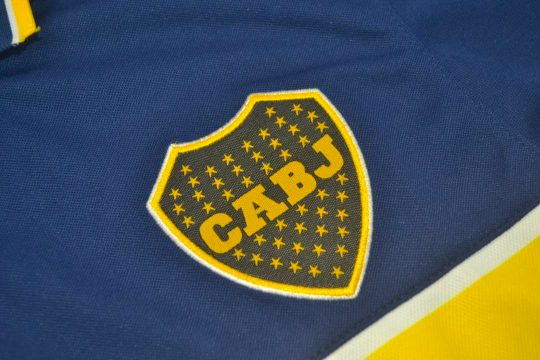 Shirt Boca Juniors Emblem, Boca Juniors 1996-1997 Home Short-Sleeve