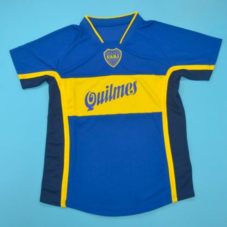 Shirt Front, Boca Juniors 2000-2001 Home Short-Sleeve