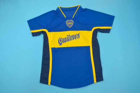 Shirt Front, Boca Juniors 2000-2001 Home Short-Sleeve