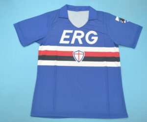 Shirt Front, Sampdoria 1990-1991 Short-Sleeve Jersey