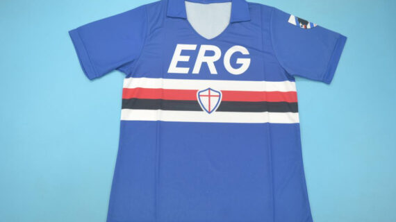 Shirt Front, Sampdoria 1990-1991 Short-Sleeve Jersey