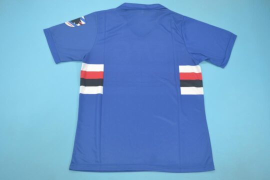 Shirt Back Blank, Sampdoria 1990-1991 Short-Sleeve Jersey