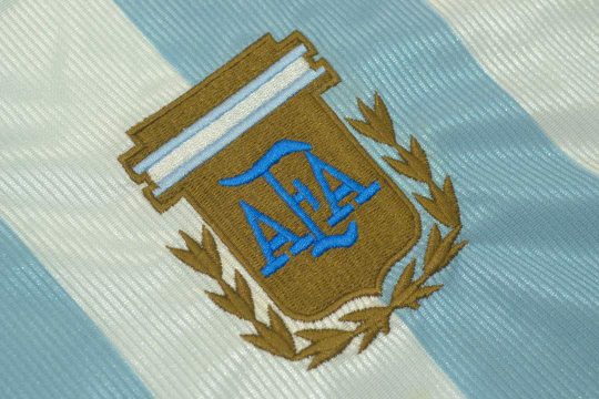 Shirt Argentina Emblem, Argentina 1998 World Cup Home Short-Sleeve