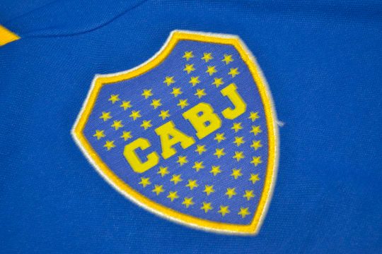 Shirt Boca Juniors Emblem, Boca Juniors 2000-2001 Home Short-Sleeve