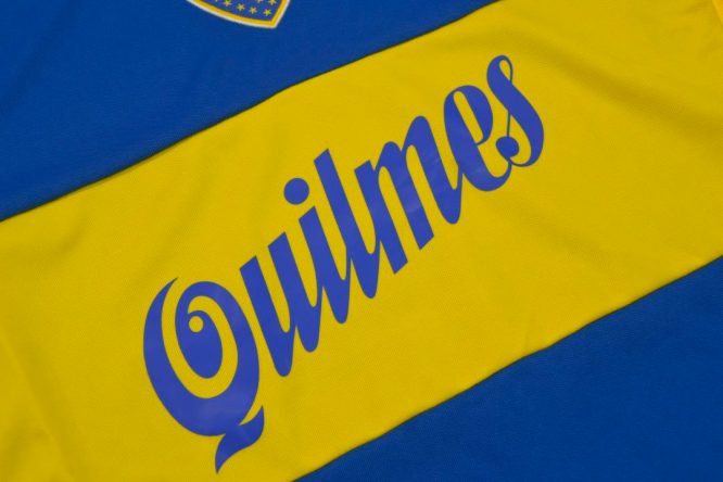 Shirt Quilmes Imprint, Boca Juniors 2000-2001 Home Short-Sleeve