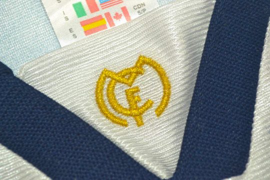 Shirt Collar Mini-Logo, Real Madrid 1998-2000 Home