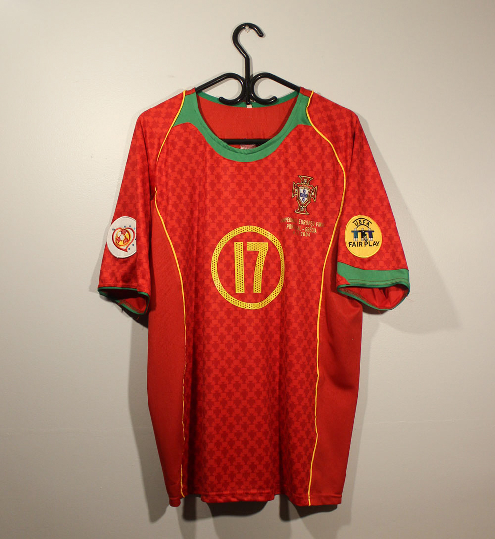 Portugal Euro 2004 Home Football Jersey [Free Shipping]