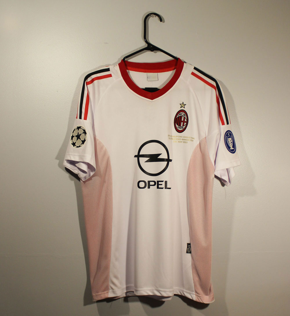 AC Milan 2002-2003 UCL Final Away Retro 