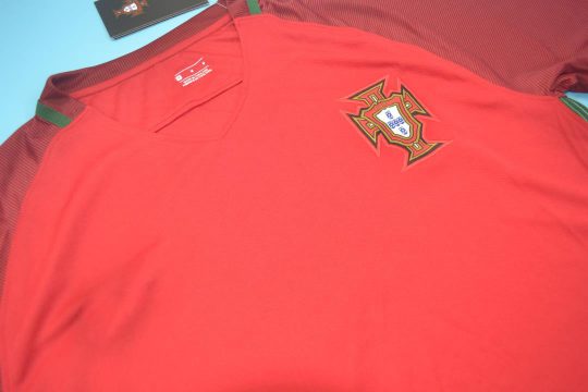 Shirt Front Alternate, Portugal Euro 2016 Home Short-Sleeve