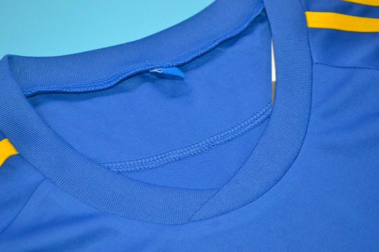Shirt Collar Front, Boca Juniors 1980-1981 Home Short-Sleeve