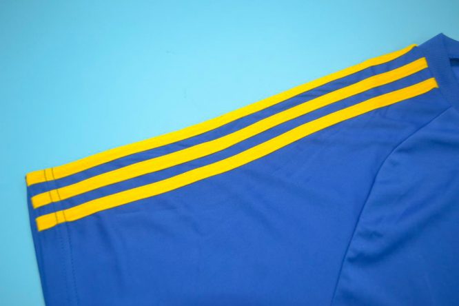 Shirt Sleeve Lines, Boca Juniors 1980-1981 Home Short-Sleeve