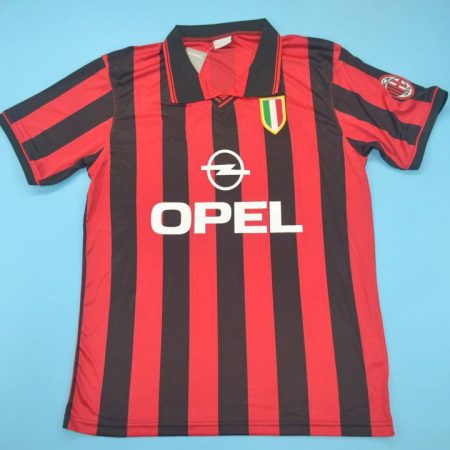 Shirt Front, AC Milan 1996-1997 Home Short-Sleeve Kit