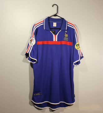 Shirt Front, France Euro 2000 Home Short-Sleeve